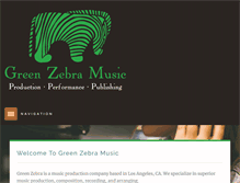 Tablet Screenshot of greenzebramusic.com